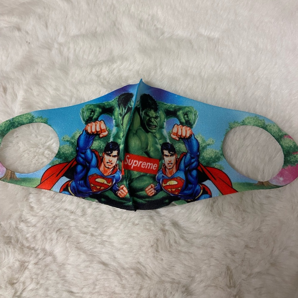 New toddler Supreme Superman face mask